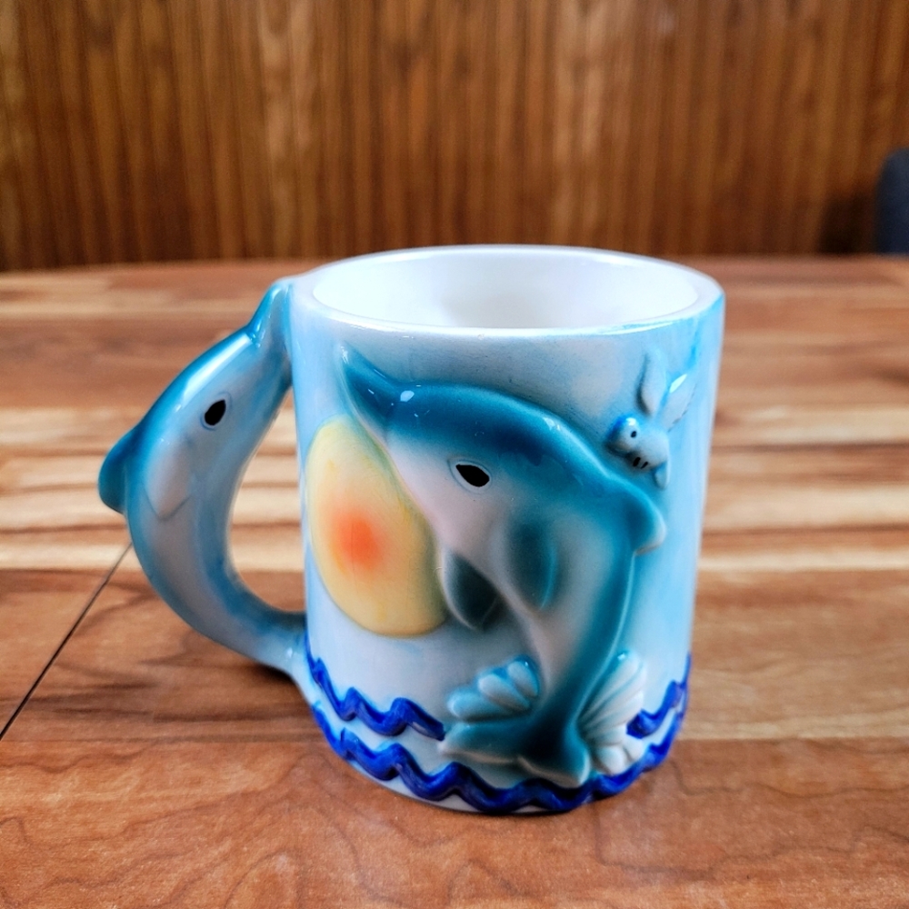 Dolphin Coffee Souvenir Mug Cup Ocean City Maryland